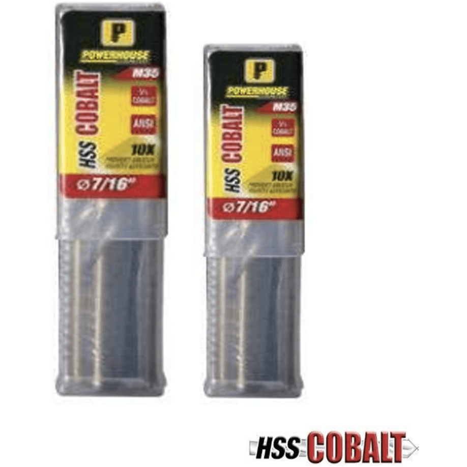 Powerhouse ANSI M35 Jobber Drill Bit (Tube Pack) - KHM Megatools Corp. Powerhouse ANSI M35 Jobber Drill Bit (Tube Pack) - KHM Megatools Corp.